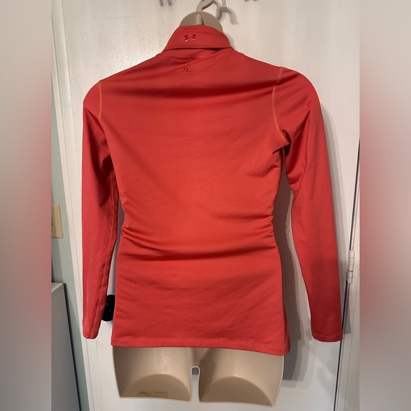 Women’s Under Armour Deep Pink Long Sleeve Turtleneck Base-layer size L #1778 - Picture 2 of 7